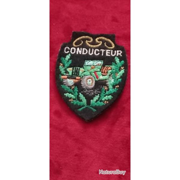 Patch militaire  " CONDUCTEUR JEEP  "  10 �