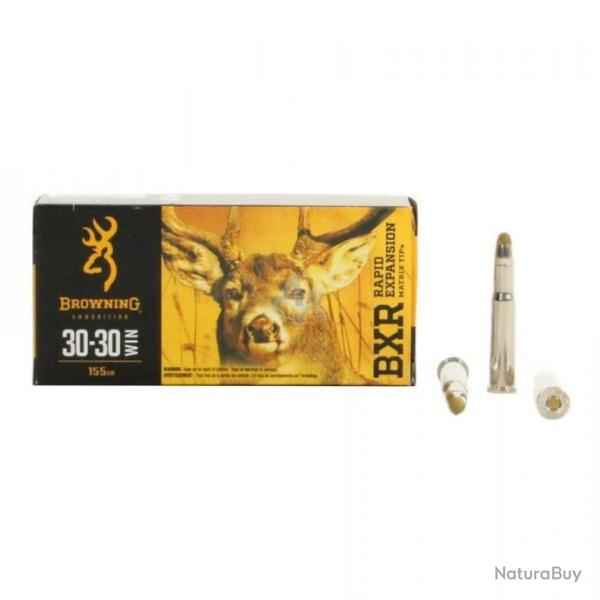 Balle Munition Browning BXR cal.30-30 155g 10,04gr par 20