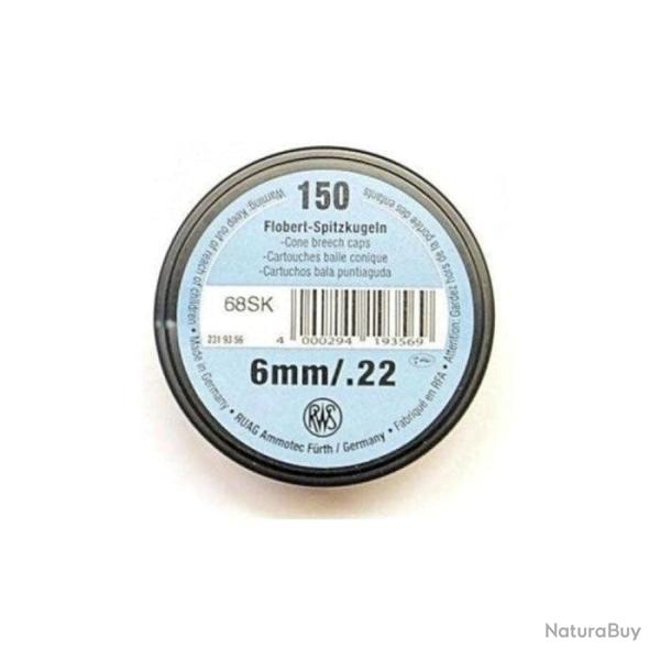 Balles RWS - Cal. 22 LR/Flobert - 22LR / Conique / Par 1
