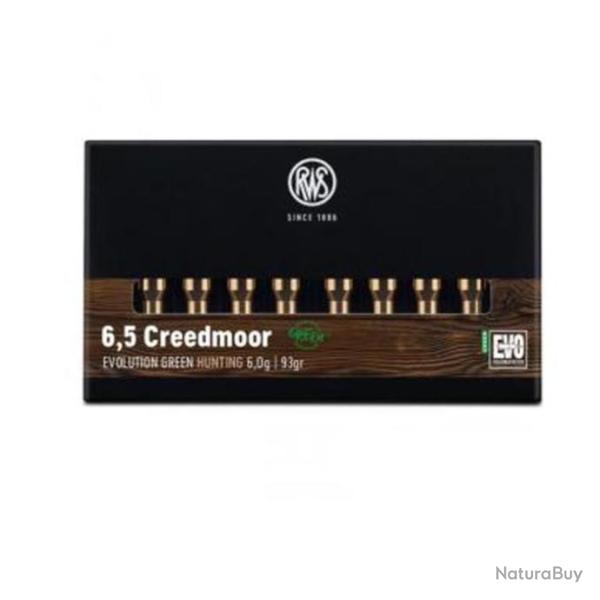 Balles RWS EVO Green - Cal. 6.5 Creedmoor - 6.5 creedmoor / Par 1