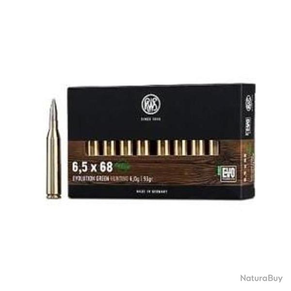 Balles RWS EVO Green - Cal. 6.5 Creedmoor - 6.5x68 / Par 1