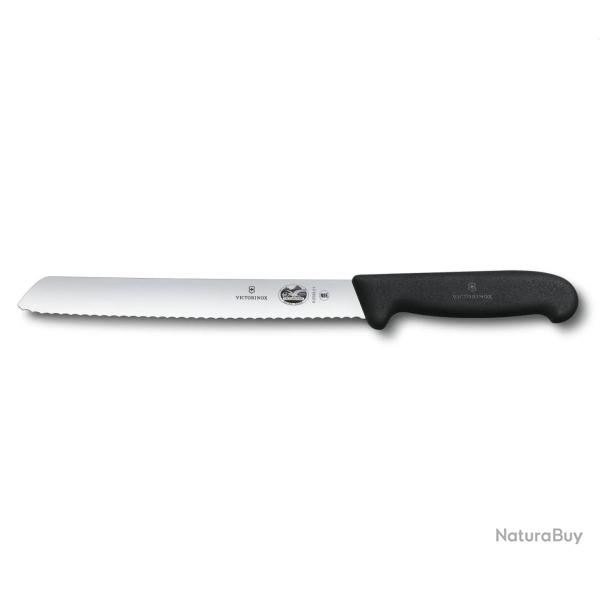 COUTEAU A PAIN VICTORINOX 21CM NOIR