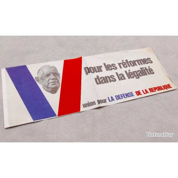 AFFICHE ELECTORALE JUIN 1968 40120.