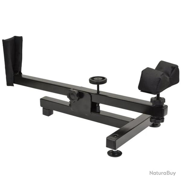 Chevalet de tir anti d�rapant r�glage nettoyage m�tal noir 60x30cm