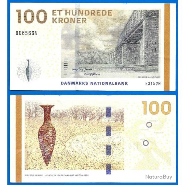 Danemark 100 Couronnes 2009 Kronor Kroner Billet Europe Nord Pont