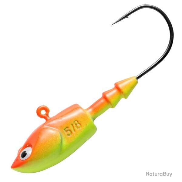TETE PLOMBEE DEEP JIG FLUO ORANGE/JAUNE NPC 17.5gr