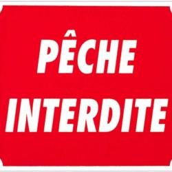 Panneau P&ecirc;che Interdite