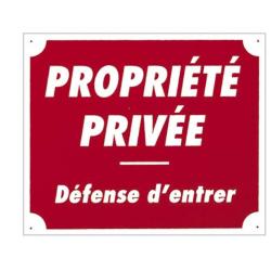 Panneau Propri&eacute;t&eacute; priv&eacute;e
