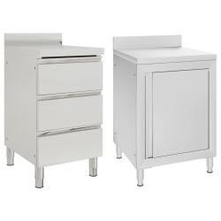 Lto de 2 armoires de cuisine 96 cm commerciale acier Inoxydable 02_0000006