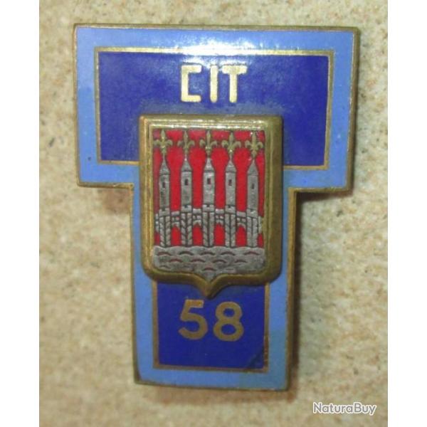 58 C.I.T, mail, dos guilloch argent, 2 bolros Drago