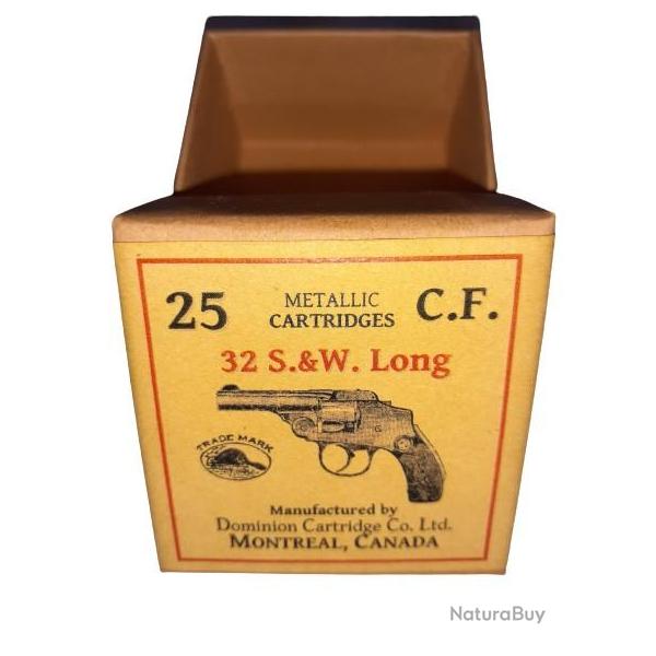 32 SW Long ou 32 Smith & Wesson Long: Reproduction boite cartouches (vide) DOMINION 8979373