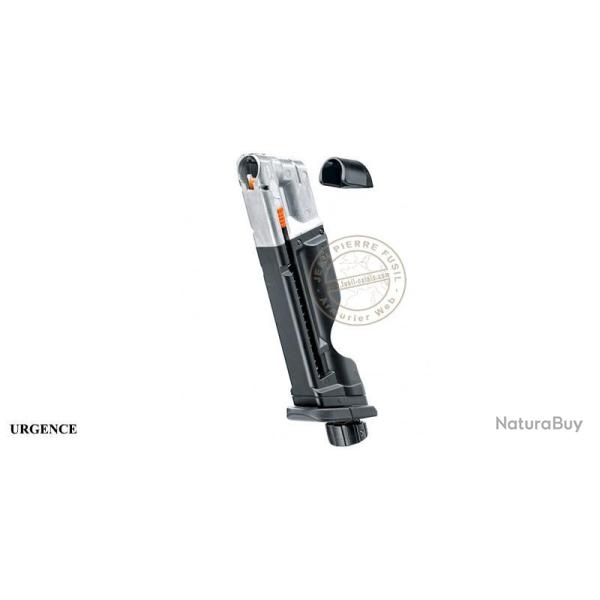 Chargeur pour pistolet CO2 � balles de caoutchouc GLOCK 17 Gen 5 - Cal. 43 Urgence