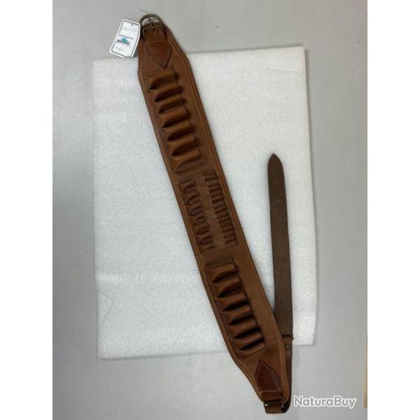 Cartouchi�re calibre 20 et 222 en beau cuir