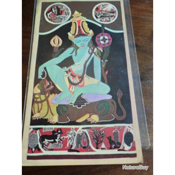 CP  INDE  BOUDDHA ENFANT  STATUE HAUT RELIEF