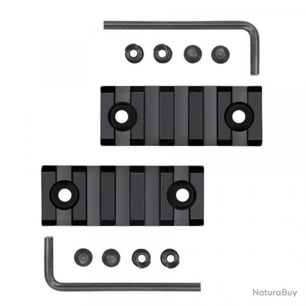 Lot de deux rails  pour montage sur garde main Keymod