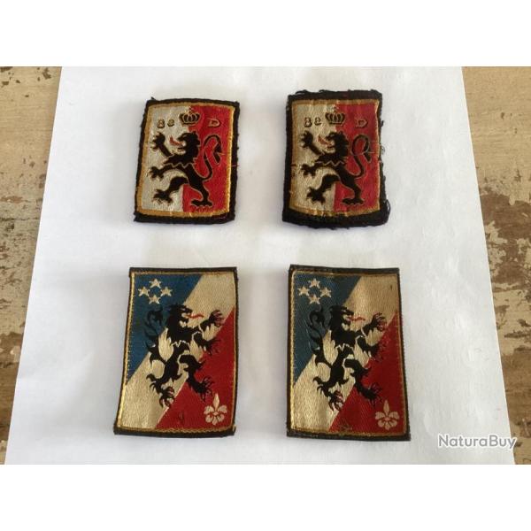 lot de 4 insignes tissus - Division Infanterie (dont 2 de la 8�me)