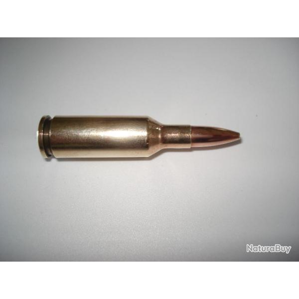 une cartouche de 22 PPC USA,  marque sako, ogive pointe creuse, pour collection, munition bench rest