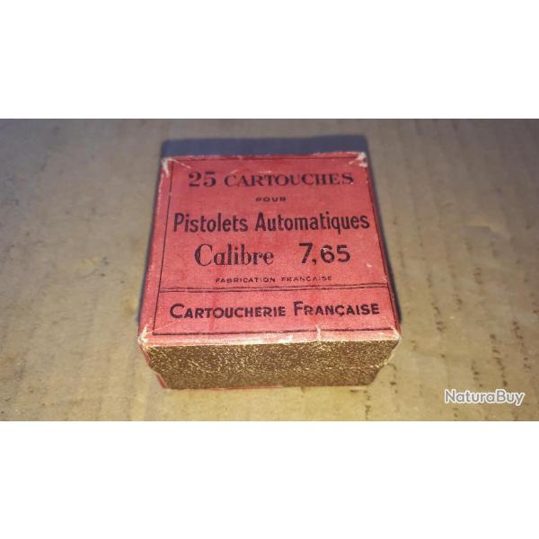 Boite vide Cartouches 7.65 (32 ACP) Fabrication Cartoucherie Franaise