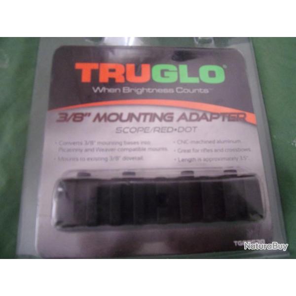 rail de conversion Truglo 11 mm vers Weaver / Picatinny