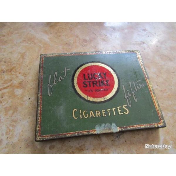 boite cigarette tabac cigarettes ww2 seconde guerre US parachutage maquis r�sistance LUCKY STRIKE GI