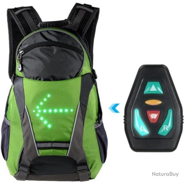 Sac � Dos R�fl�chissant L�ger 5L USB Rechargeable Indicateur Direction Signal Lumineux sans Fil