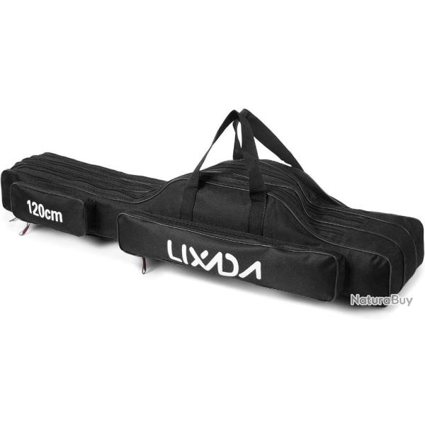 Sac de Canne � P�che 120cm Canne Pliante Portable �tui de Transport Moulinet de P�che Sac Fourreau