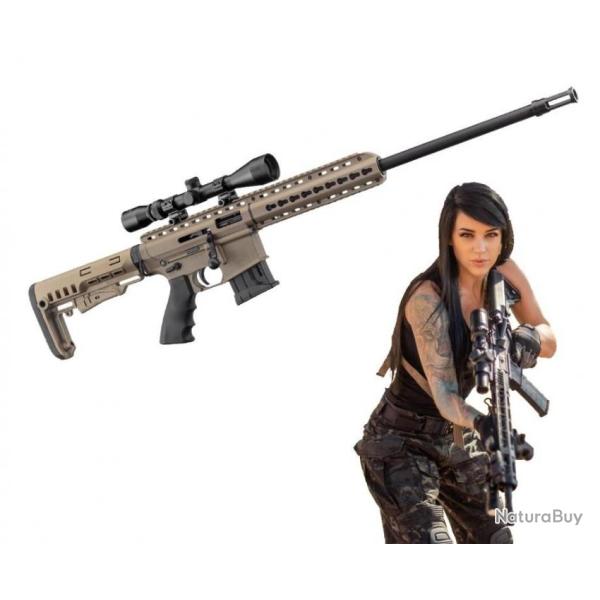 PACK Carabine PALLAS BA-15 TAN - 22LR + Lunette