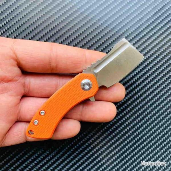 Couteau Kansept Mini Korvid Orange Manche G10 Lame Acier 154CM Linerlock KT3030A6