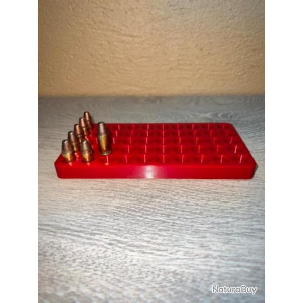Plateau de rechargement rouge optimis pour les cartouches de 9 mm parabellum 9x19, 9x21, 9x23