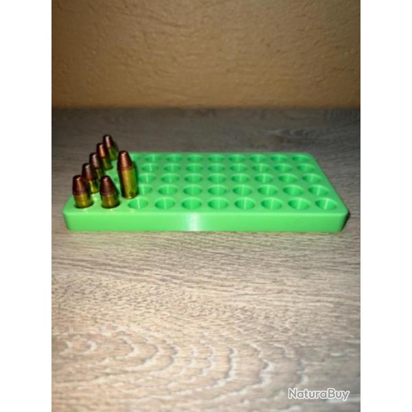 Plateau de rechargement vert clair optimis pour les cartouches de 9 mm parabellum 9x19, 9x21, 9x23