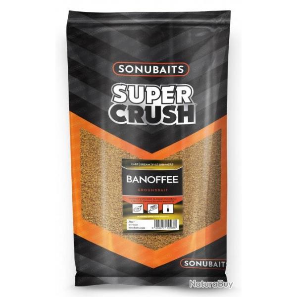 AMORCE SONUBAITS SUPERCRUSH GROUNDBAIT BANOFFEE 2KG
