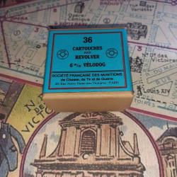 6 mm V&eacute;lodog (St&eacute; Fran&ccedil;aise des Munitions): Reproduction boite cartouches (vide) SFM CTG 8990045