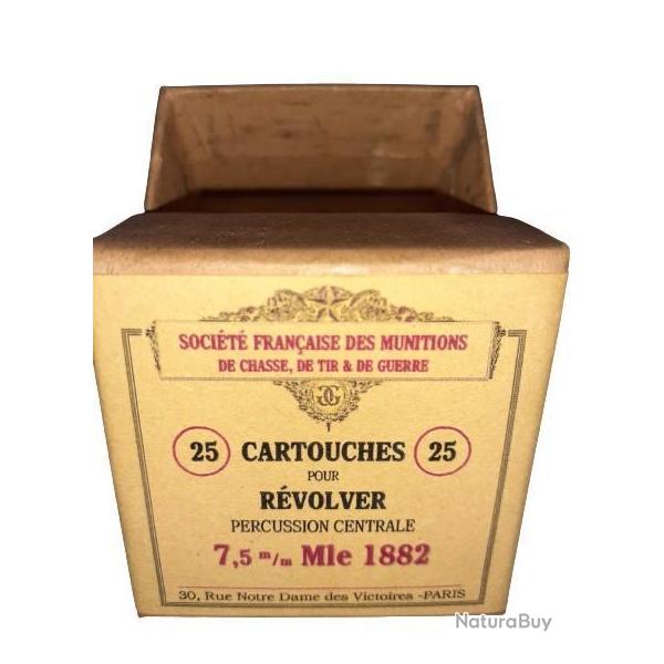7,5 mm 1882 ou 7,5mm Suisse: Reproduction boite cartouches (vide) SFM 8990068