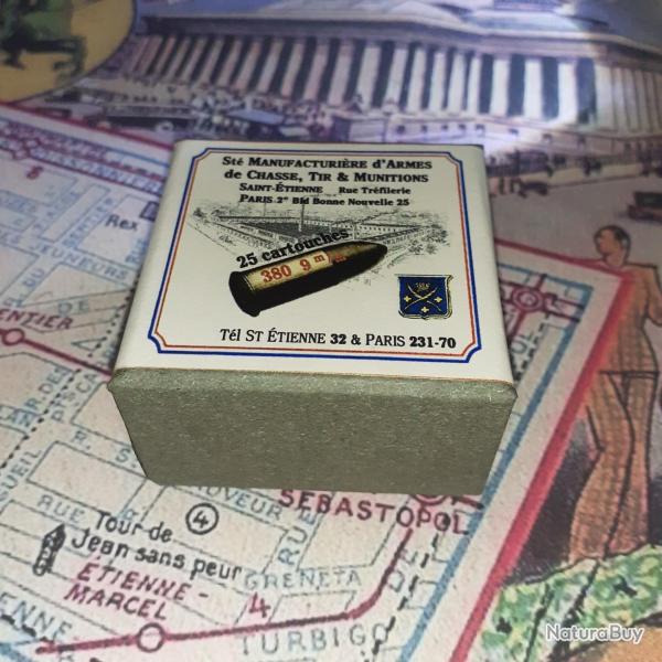 9 mm 380: AU CHOIX; Reproduction boite munitions (vide) SE 8990068