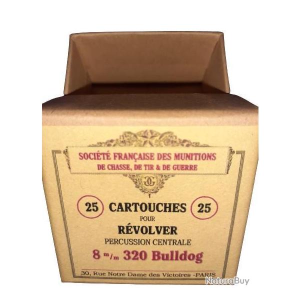 8 mm - 320 Bulldog: Reproduction boite cartouches (vide) SOCIETE FRANCAISE des MUNITIONS 8990102