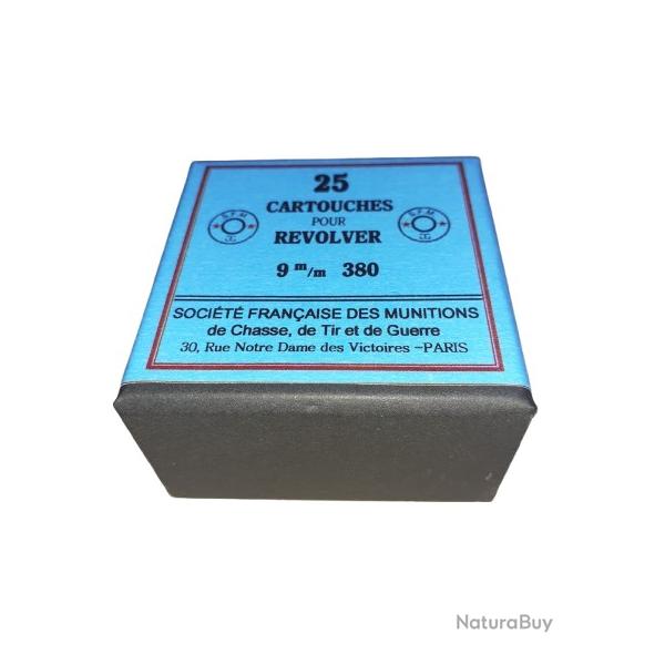 9 mm 380 ou 9mm Bulldog: Reproduction boite cartouches (vide) SFM 8990153