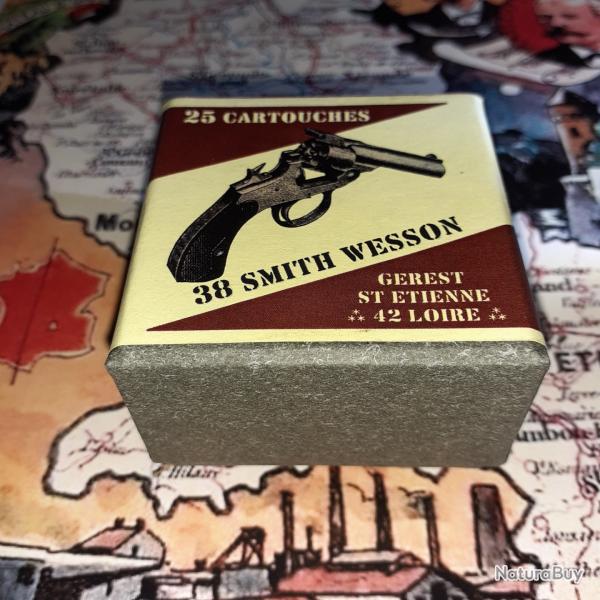 38 Smith & Wesson (G�rest Saint Etienne): Reproduction boite munitions (vide) GU 8990244