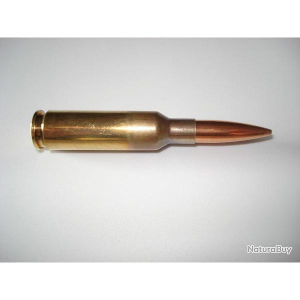 une cartouche de 6,5x47 lapua, ogive creuse scenar, pour collection