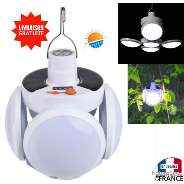 Lampe � suspendre rechargeable au soleil solaire pour camping exterieur jardin