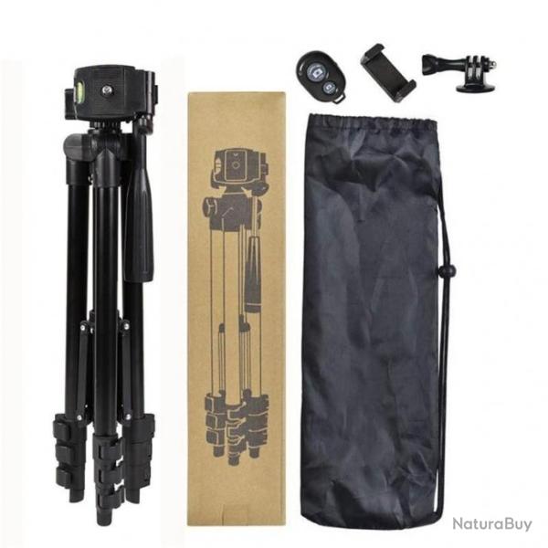 Tr�pied pour smartphone 100cm - Compatible iPhone et Go pro - Avec t�l�commande -Livraison gratuite