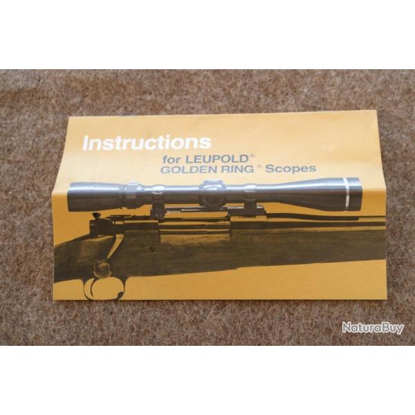 Notice Leupold Golden Ring Scopes