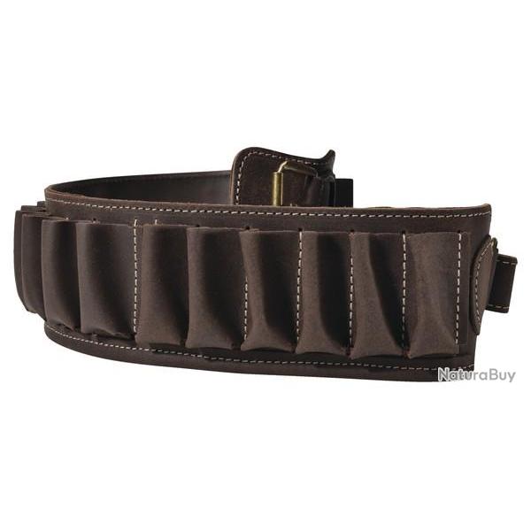 CARTOUCHI�RE EN CUIR VIEILLI DOUBL� 20 CARTOUCHES CAL. 20