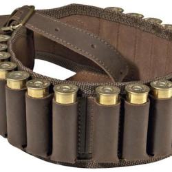 CARTOUCHI&Egrave;RE EN CUIR VIEILLI GANS&Eacute; 20 CARTOUCHES CAL. 20