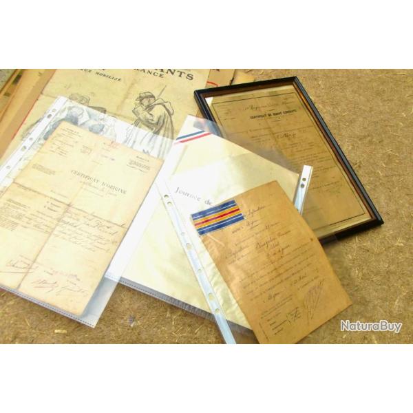 LOT DE PETIT JOURNAUX ET DE DOCUMENTS PREMIERE GUERRE.