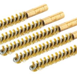 Lot de 5 &eacute;couvillons &agrave; spirales en laiton cal.6 mm
