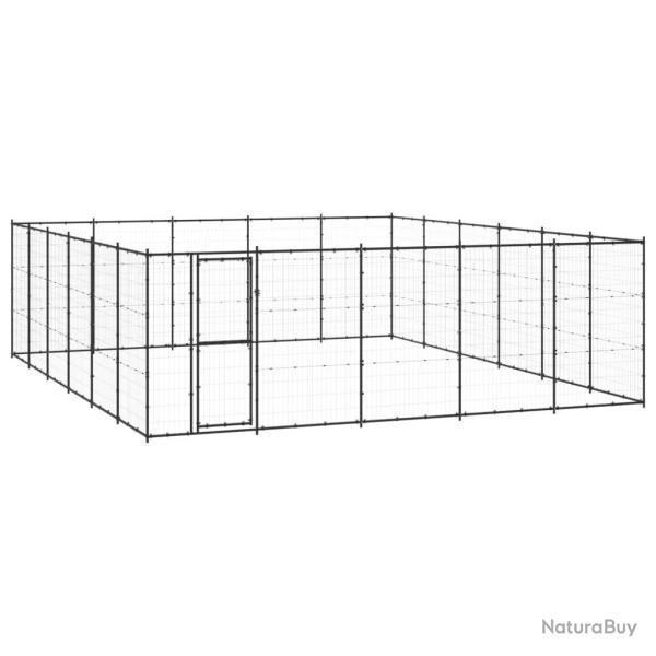 Chenil ext�rieur cage enclos parc animaux chien d'ext�rieur pour chiens acier 36,3 m� 02_0000371