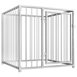 Chenil ext&eacute;rieur cage enclos parc animaux chien d'ext&eacute;rieur pour chiens 100 cm 02_0000337