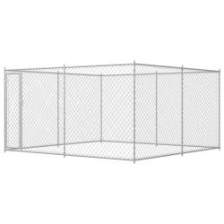 Chenil ext&eacute;rieur cage enclos parc animaux chien ext&eacute;rieur pour chiens 383 x 383 x 185 cm 02_0000462