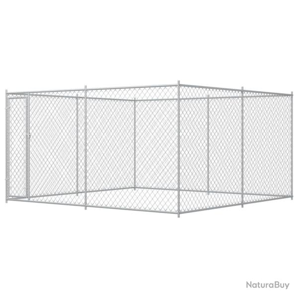 Chenil ext�rieur cage enclos parc animaux chien ext�rieur pour chiens 383 x 383 x 185 cm 02_0000462