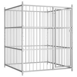 Chenil ext&eacute;rieur cage enclos parc 150 x 150 x 185 cm animaux chien d'ext&eacute;rieur pour chiens 185 cm 0
